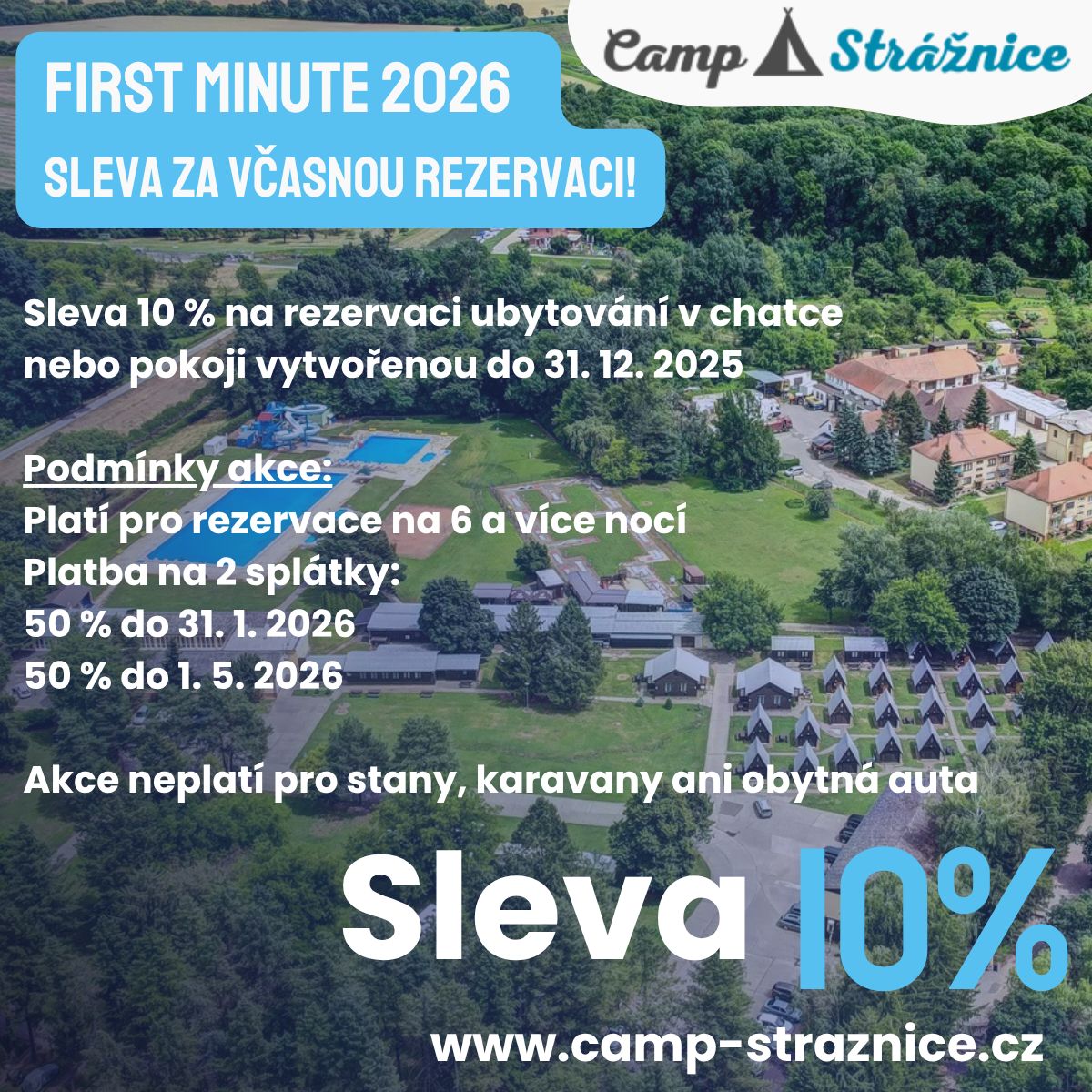 Camp Strážnice - slevy 2026