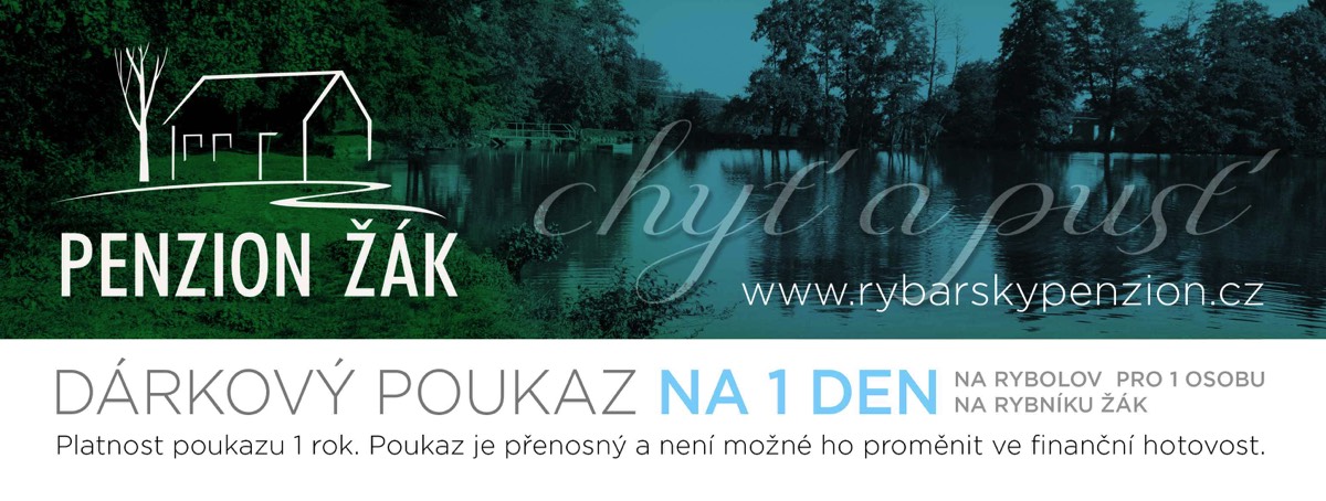 Dárkový poukaz rybaření, Penzion Žák