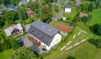 Minigolfové hřiště u Hotelu Toč - Chalupa Chiranka Lipová-lázně, ubytování Jeseníky