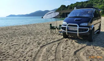 Kemping na divoko na pláži - Řecko