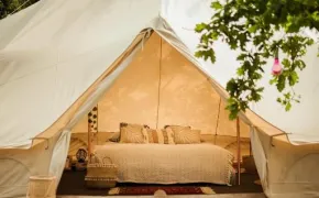 Glamping stany Čmelíny, stanování kemp Plzeňsko