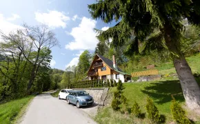 Stylová roubená chata k pronájmu v Krkonoších