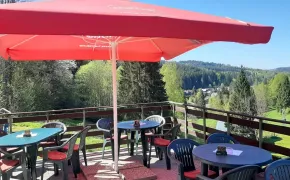 Terasa s výhledem - Horská Chata Ořovský - ubytování Železná Ruda, ski Belveder, chaty Plzeňský kraj
