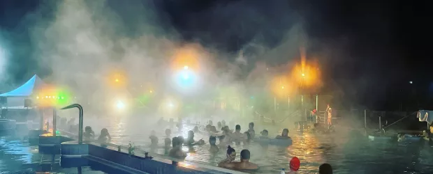 Camping Thermlapark Dunajská středa - noční koupání